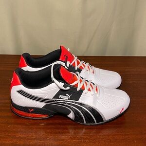 Puma Cell Surin 2 Mens Training Shoes White Red Scarlet Black Cross Trainers 11